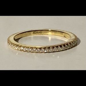 NEW Adina Eden Micro Pavé Eternity Band Size 7